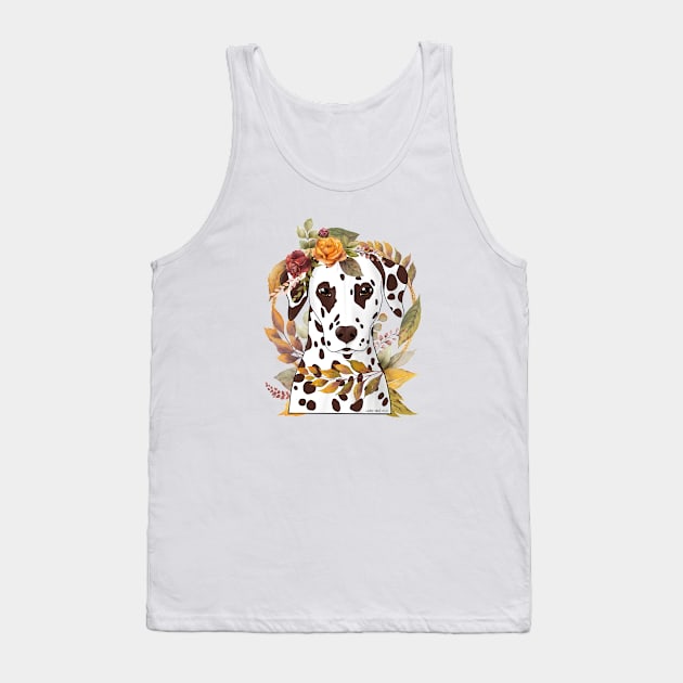 Dalmatian Autumn Goddess Tank Top by FLCupcake